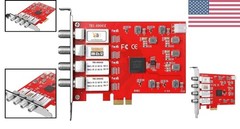 6904SE DVB-S2 / S / S2X Quad Tuner PCIe Card for Satellite Live TV