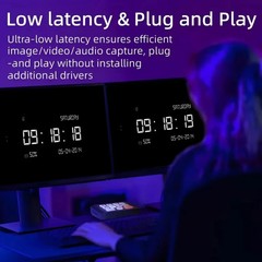 USB3.0 HDMI Capture Card Switcher with Dual Bit 4K Dual Screen 3.5mm Audio Input