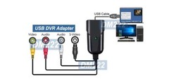 Premium 4-Channel Video Switcher With USB DVR Adapter For Windows Computer