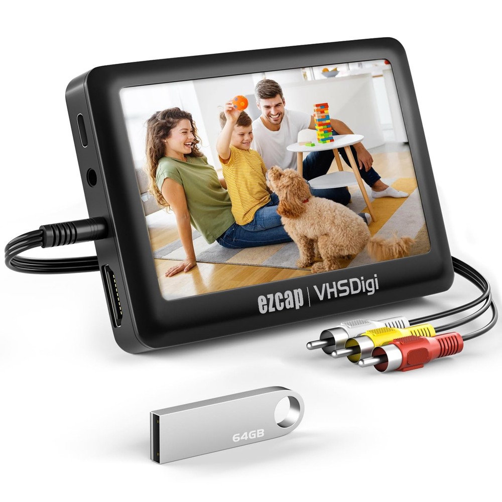 VHS to Digital Converter, Video Converter 3.0 (Third Black 2