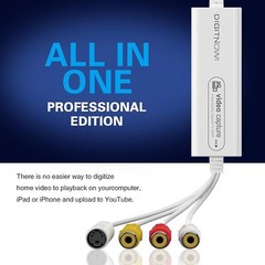 USB 2.0 Video Capture Card- Pro+ Version VHS to Digital Converter 1080P 30Hz