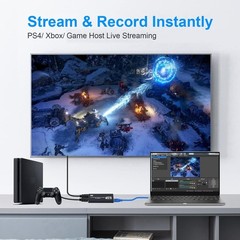 4K Capture Card for Streaming, Recording & Gaming – HDMI Video Capture Device…