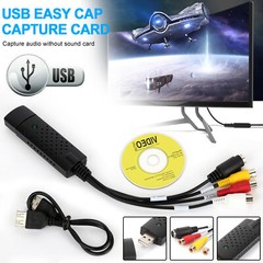 USB 2.0 Audio Video VHS to DVD VCR Converter Capture Card Adapter Digital Format