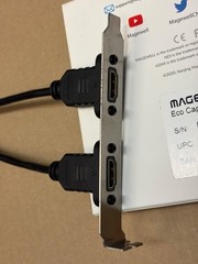 Magewell Eco Capture Dual HDMI M.2 Capture Card 11510 with custom PCIe bracket