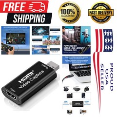 Compact 4K HDMI Capture Card – Ideal for Live Broadcasting & Video Conferencing