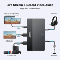 HD Capture Card 4K 60Hz Loop-out USB C 3.0 1080P 60FPS for Gaming Streaming