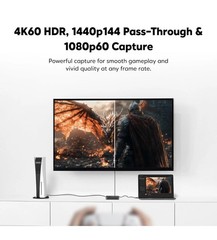 AVerMedia Capture Card for Streaming 4K60 HDR Passthrough GC311G2 BLACK