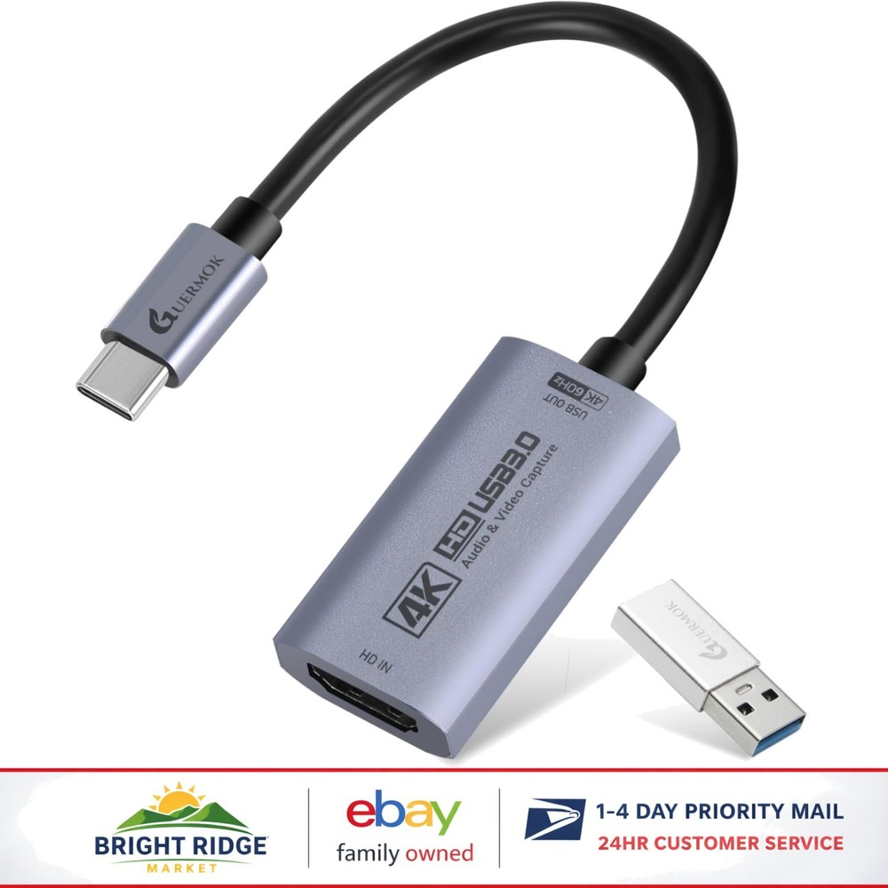 4K@60FPS HDMI Capture Card for VR Capture, Game Streaming, and Content Creation