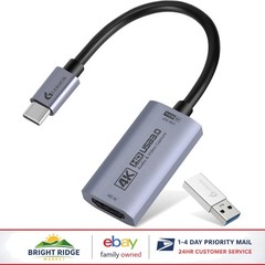 4K@60FPS HDMI Capture Card for VR Capture, Game Streaming, and Content Creation