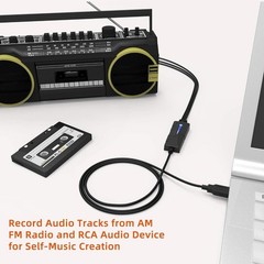 Compact USB Audio Capture Card: Convert Tapes to Digital MP3 on Any Device