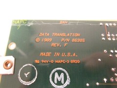 Data Translation DT2858 06305 Rev. M Auxiliary Frame Processing Board 16-Bit ISA