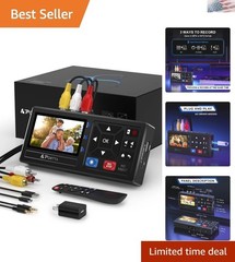 VHS to Digital Converter, Video to Digital Recorder with Remote, Compatible w…