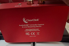 ClearClick Audio2USB 2.0 Audio Capture Live Streaming Device 2nd Gen Red