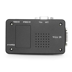 M MAKETHEONE RCA to VGA Adapter, Composite AV S-Video Input black