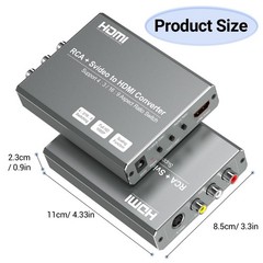 RCA Svideo to HDMI Converter with 4 : 3/16 : 9