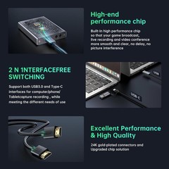 0 HDMI Capture Card, 4K Passthrough, 1080P60 2K30 Recording | Aluminum shell,…