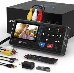 Portta VHS to Digital Converter 128GB USB3.0 Flash Drive
