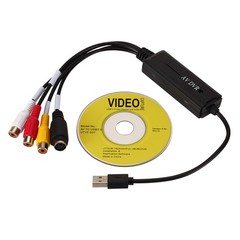 USB 2.0 Video Audio Capture Recorder Adapter Card VHS To DVD For Windows 10/8/7