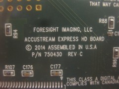 Foresight Imaging Accustream Express Board P/N 750430 Rev C 035001 SN: 97194