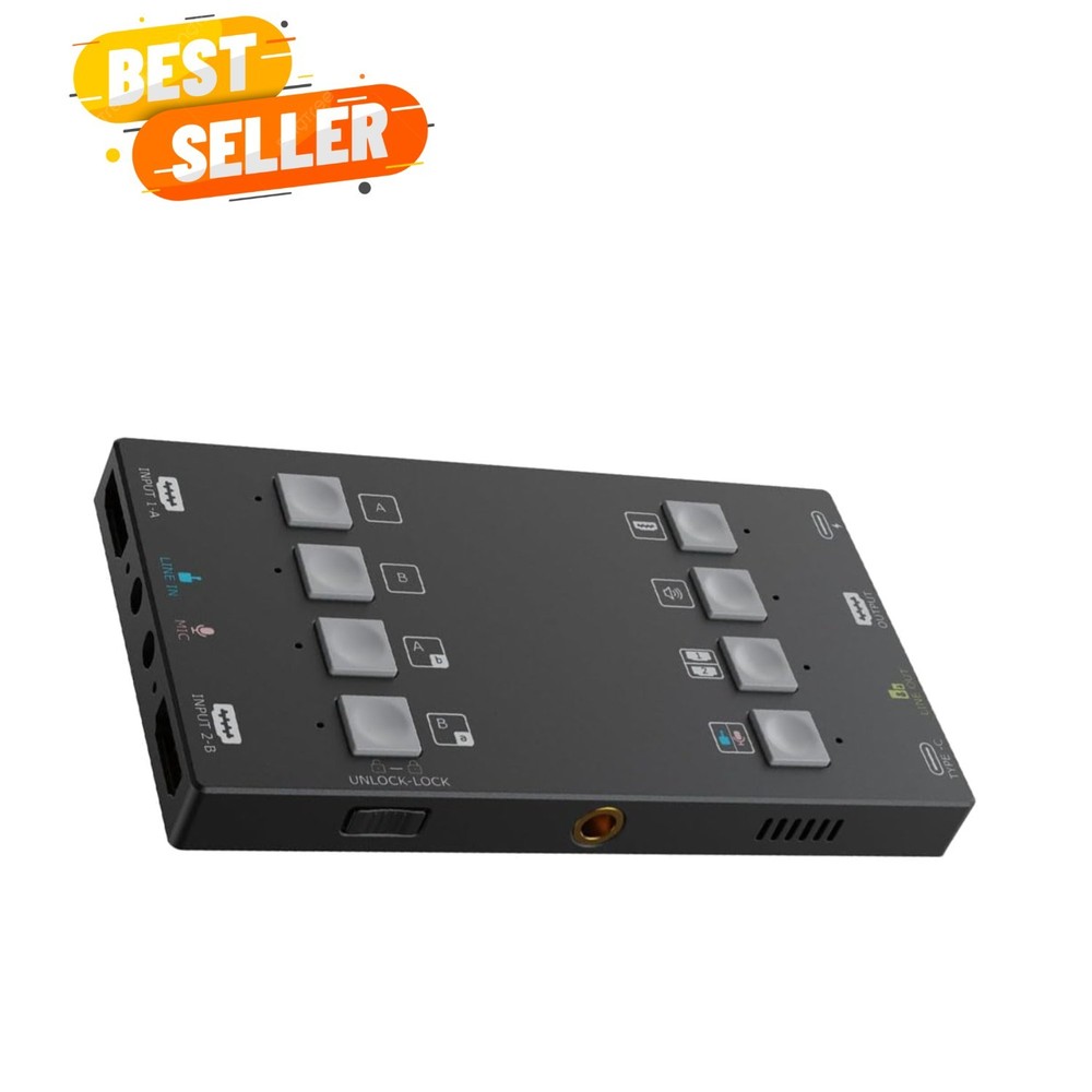 0 4K HDMI Video Capture Card with 2 Input 2 Output Two Screen Capture Broadca…
