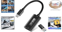 HDMI to USB-C Capture Card 2K@30FPS, 1080P@60FPS, Supports Windows Mac Linux …