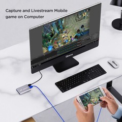 4K 60hz Loop USB HDMI Video Capture Card 1080p 60fps Recording PC Live Streaming
