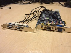 Geovision GV1480AS 16CH PCI-E DVR VGA Capture Card & CABLES & 2-PORT GV 1480AS