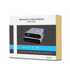 Z37 HDMI Female + Mic to HDMI Female + Audio + USB HD Video & Audio Capture Card