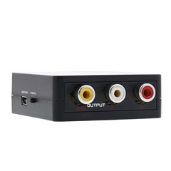 HDMI to Composite AV Converter for Amazon Fire Streaming Red,White,Yellow