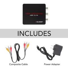 HDMI to Composite AV Converter for Amazon Fire Streaming Red,White,Yellow