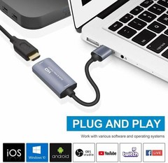 HDMI to USB3.0 Video Capture Card 4K/1080P 60fps HD Recorder Game Live Streaming