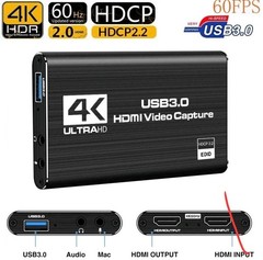 4K 1080P 60FPS HDMI to USB 3.0 Video Capture Card For PS4/PC/OBS Nintendo Switch