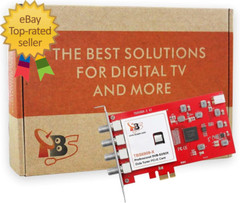6909X DVB-S/ S2/ S2X 8 Tuner PCI Express Digital Satellite TV Card for Live TV