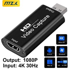4K Audio Video Capture Card USB 3.0 HDMI Video Capture Device Full HD Recording