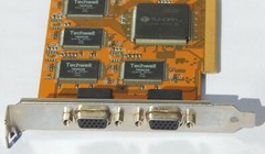 DVR-9018 Tundra / Techwell TW6802B PCI 8x Frame Grabber Video Card PCB Card