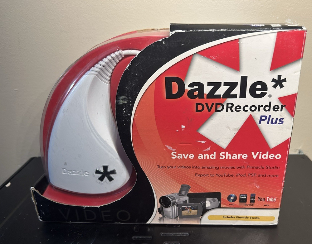 Dazzle DVD Recorder HD from Corel Plus Pinnacle Studio | VHS to DVD – NEW