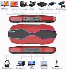 kuhaimi 4K 60hz HDMI Video Capture Card for Streaming, USB3.0 – Red