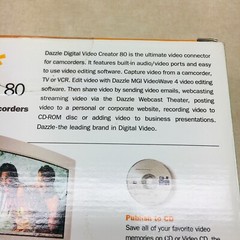 DAZZLE Digital Video Creator 80 DVC-80 for Camcorders w/Software for WINDOWS PC