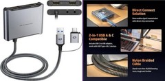 Tarjeta de captura HDMI 4K con cable USB 3.0 fijo, salida de bucle 4K.neuvo.2024