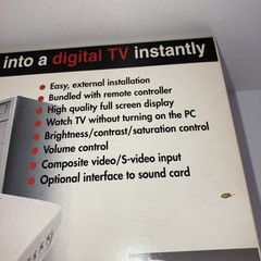 Vintage 1996 AIMS•Lab Instant TV Tuner Box/ Converts Monitor Into Digital TV