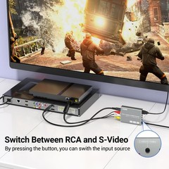 RCA Svideo to HDMI Converter with 4 : 3/16 : 9