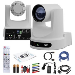 PTZOptics Move SE PTZ Camera with 30x Optical Zoom (White) (PT30X-SE-WH-G3)