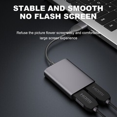 Type C/B3.0 to Dual HDMI Adapter 1080P 60Hz Extend 2 Different Screen Hub B9