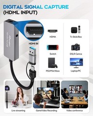 Professional VHS to Digital Converter with 4K HDMI Support – Effortless Setup