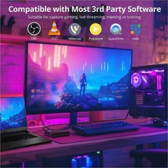 Siig CEH28311S1 4K120Hz HDMI 2.1 Capture Device USB-C Black