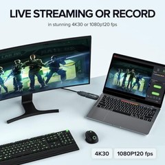 Cam Link 4K, tarjeta de captura de cámara externa, 4K30/1080p120 para streaming.