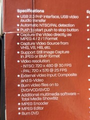 Diamond Multimedia VC500 USB 2.0 One Touch VHS to DVD Video Capture Device
