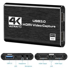 4K 1080P 60FPS HDMI to USB 3.0 Video Capture Card For PS5/PC/OBS Nintendo Switch