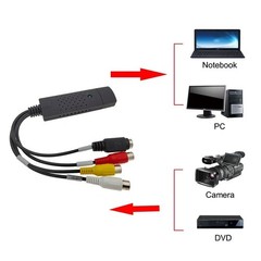 VHS to Digital Converter USB 2.0 Video Converter Audio Capture Card for VHS Box
