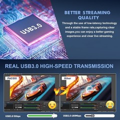 Capture Card for OBS Twitch Game Live Streaming and Recording with 4K Pass-Th…